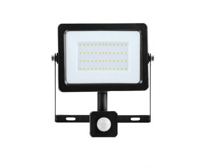 Светодиодный (LED) прожектор FOTON FL-LED Light-PAD SENSOR 20W Black 20Вт 4200К (608048) с датчиком движения