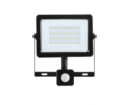 Светодиодный (LED) прожектор FOTON FL-LED Light-PAD SENSOR 30W Black 30Вт 4200К (608055) с датчиком движения