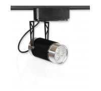 Трековый однофазный светодиодный (LED) светильник ICLED 3Вт 6500K IP20 100х62х146 мм (51761) Чёрный
