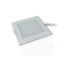Квадратный встраиваемый (LED) светильник даунлайт 160х160мм 12Вт 3000K IP20 (51965) Белый со стеклом