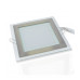 Квадратный встраиваемый (LED) светильник даунлайт 160х160мм 12Вт 6500K IP20 (51966) Белый со стеклом