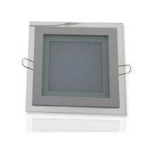 Квадратный встраиваемый (LED) светильник даунлайт 200х200мм 15Вт 6500K IP20 (51968) Белый со стеклом