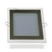 Квадратный встраиваемый (LED) светильник даунлайт 200х200мм 15Вт 6500K IP20 (51969) Серебро со стеклом