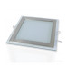 Квадратный встраиваемый (LED) светильник даунлайт 200х200мм 15Вт 6500K IP20 (51971) Серебро со стеклом