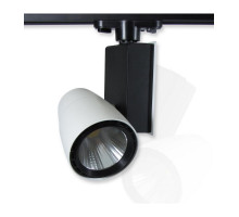 Трековый однофазный светодиодный (LED) светильник ICLED 30Вт 3000K IP40 140х140х200 мм (53449) Белый