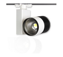 Трековый однофазный светодиодный (LED) светильник ICLED 30Вт 5000K IP20 155х155х180 мм (54469) Белый