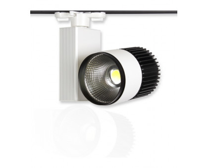 Трековый однофазный светодиодный (LED) светильник ICLED 30Вт 5000K IP20 155х155х180 мм (54469) Белый