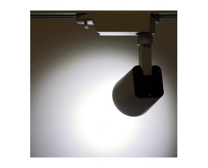 Трековый однофазный светодиодный (LED) светильник ICLED 10Вт 6500K IP20 170х70х160 мм (54591) Белый/чёрный