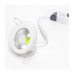 Круглый встраиваемый (LED) светильник даунлайт 105х40мм 5Вт 6500K IP20 (54595) Белый со стеклом