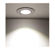 Поворотный круглый встраиваемый (LED) светильник даунлайт 85х56мм 5Вт 4000K IP20 (54622) Белый