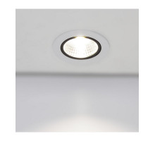 Поворотный круглый встраиваемый (LED) светильник даунлайт 110х60мм 10Вт 4000K IP20 (54624) Белый