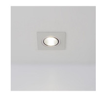 Поворотный квадратный встраиваемый (LED) светильник даунлайт 65х45мм 3Вт 4000K IP20 (55291) Белый