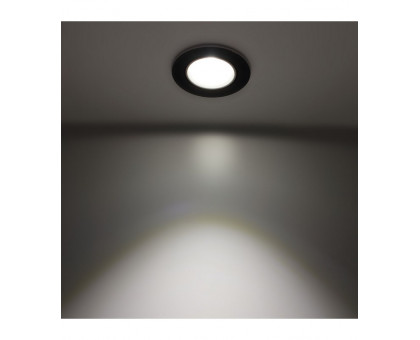 Поворотный круглый встраиваемый (LED) светильник даунлайт 86х60мм 5Вт 4000K IP20 (55293) Черный