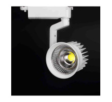 Трековый ЕВРО светодиодный (LED) светильник ICLED 20Вт 4000K IP40 100х210х230 мм (55342) Белый