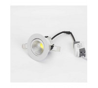 Поворотный круглый встраиваемый (LED) светильник даунлайт 86х60мм 5Вт 4000K IP40 (55554) Белый