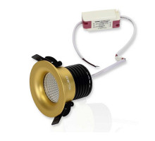 Круглый встраиваемый (LED) светильник даунлайт 84мм Spotlight AR11 7Вт 3000K IP40 (55697) Золото
