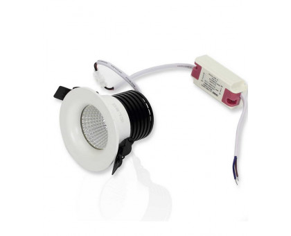 Круглый встраиваемый (LED) светильник даунлайт 84мм Spotlight AR13 7Вт 3000K IP40 (55702) Белый