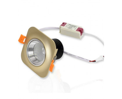 Круглый встраиваемый (LED) светильник даунлайт 84мм Spotlight AR32 7Вт 4000K IP40 (55709) Жемчужный никель