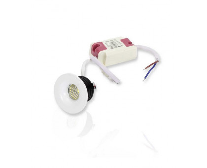 Круглый встраиваемый (LED) светильник даунлайт 45мм Spotlight AR65 3Вт 4000K IP40 (55730) Белый