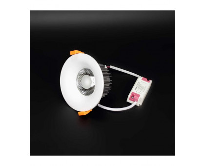 Круглый встраиваемый (LED) светильник даунлайт 123мм AR37 10Вт 3000K IP40 (55744) Белый