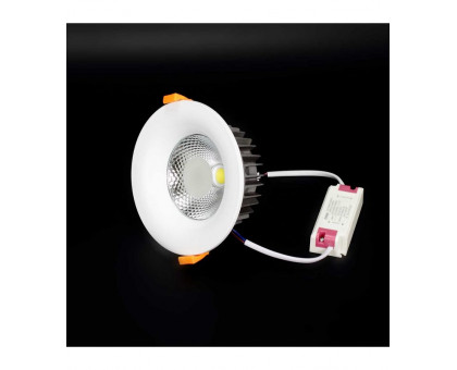 Круглый встраиваемый (LED) светильник даунлайт 150мм AR40 15Вт 3000K IP40 (55747) Белый