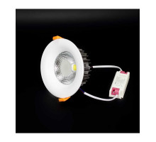 Круглый встраиваемый (LED) светильник даунлайт 150мм AR42 15Вт 6500K IP40 (55749) Белый