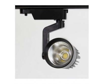 Трековый ЕВРО светодиодный (LED) светильник ICLED 10Вт 6500K IP40 100х160х160 мм (56060) Чёрный