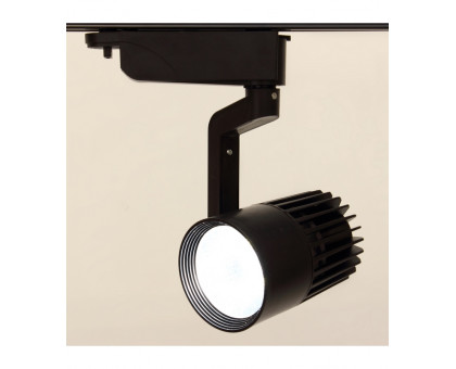 Трековый ЕВРО светодиодный (LED) светильник ICLED 20Вт 6500K IP40 160х220х220 мм (56062) Чёрный