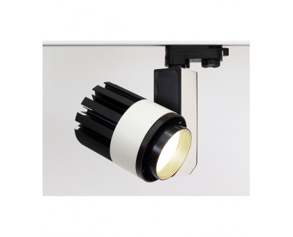 Трековый трехфазный светодиодный (LED) светильник ICLED 30Вт K IP40 140х170х240 мм (56366) Белый/чёрный