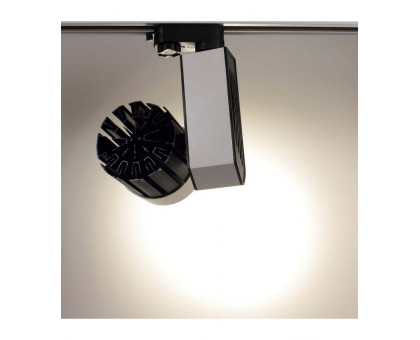 Трековый трехфазный светодиодный (LED) светильник ICLED 30Вт 4000K IP40 140х170х240 мм (56367) Белый/чёрный