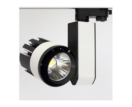 Трековый трехфазный светодиодный (LED) светильник ICLED 30Вт 5000K IP40 140х170х240 мм (56368) Белый/чёрный