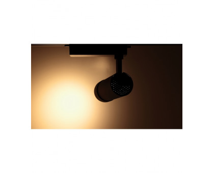 Трековый однофазный светодиодный (LED) светильник ICLED 30Вт 3000K IP40 180х95х180 мм (57492) Чёрный