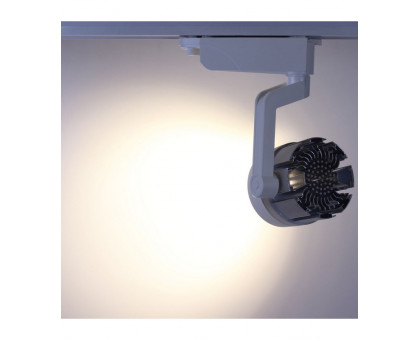Трековый однофазный светодиодный (LED) светильник ICLED 20Вт 6500K IP40 160х120х210 мм (57502) Белый