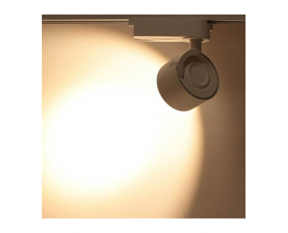 Трековый однофазный светодиодный (LED) светильник ICLED 20Вт 3000K IP40 190х102х170 мм (78529) Белый
