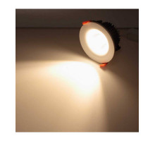 Круглый встраиваемый (LED) светильник даунлайт 123мм AR67 15Вт 3000K IP40 (78536) Белый