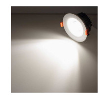 Круглый встраиваемый (LED) светильник даунлайт 123мм AR68 15Вт 4000K IP40 (78537) Белый