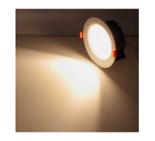 Круглый встраиваемый (LED) светильник даунлайт 150мм AR70 20Вт 3000K IP40 (78539) Белый