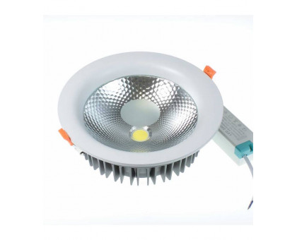 Круглый встраиваемый (LED) светильник даунлайт 225мм AR76 40Вт 3000K IP40 (78545) Белый