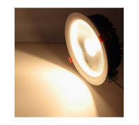 Круглый встраиваемый (LED) светильник даунлайт 225мм AR76 40Вт 3000K IP40 (78545) Белый