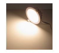 Круглый встраиваемый (LED) светильник даунлайт 140мм AR89 12Вт 3000K IP40 (78548) Белый