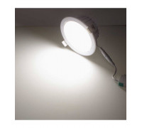 Круглый встраиваемый (LED) светильник даунлайт 140мм AR80 12Вт 4000K IP40 (78549) Белый