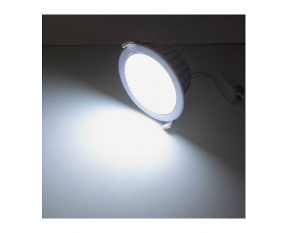 Круглый встраиваемый (LED) светильник даунлайт 140мм AR81 12Вт 6500K IP40 (78550) Белый