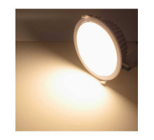 Круглый встраиваемый (LED) светильник даунлайт 190мм AR85 20Вт 3000K IP40 (78554) Белый