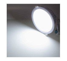 Круглый встраиваемый (LED) светильник даунлайт 190мм AR89 20Вт 6500K IP40 (78556) Белый