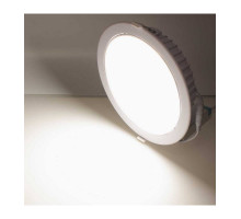 Круглый встраиваемый (LED) светильник даунлайт 230мм AR90 30Вт 4000K IP40 (78557) Белый