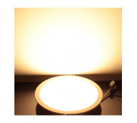 Круглый встраиваемый (LED) светильник даунлайт 225х45мм OM15 18Вт 3000K IP40 (79847) Белый