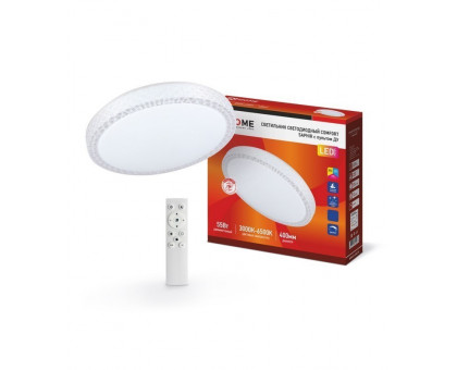 Декоративный светодиодный (LED) светильник IN HOME SAPHIR 55Вт 3000-6500K 400х10 мм (4690612034850) с регулировкой цвета и яркости свечения