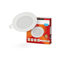 Круглый встраиваемый (LED) светильник 120х18 IN HOME RLP 6Вт 230В 4000К IP40 (4690612009995) Белый