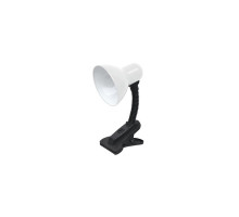 Настольная LED лампа с цоколем Е27 IN HOME СНП 01Б (4690612012407) Белый на прищепке