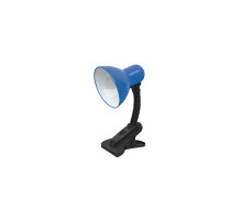 Настольная LED лампа с цоколем Е27 IN HOME СНП 01С (4690612012438) Синий на прищепке